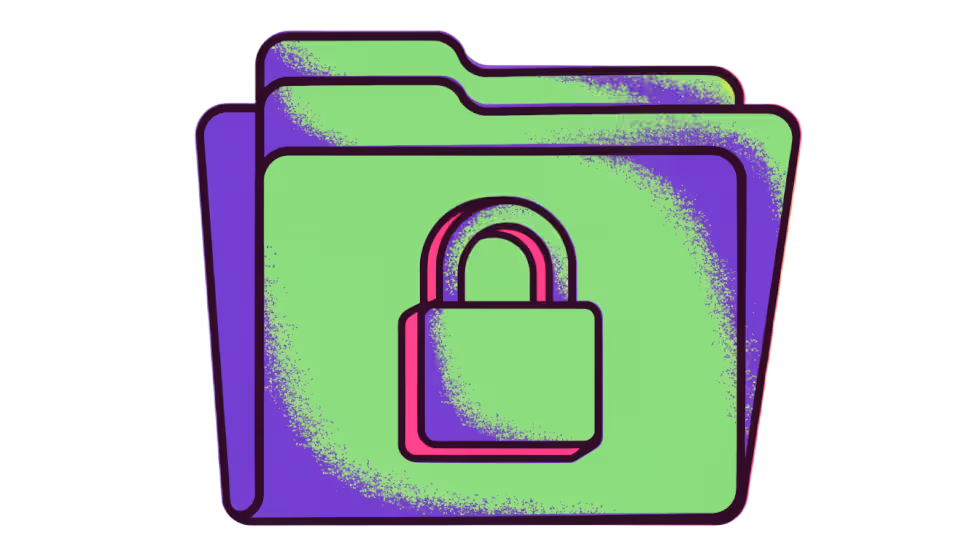Ilustração de uma porta de cofre guardando os dados coletados no formulário do site