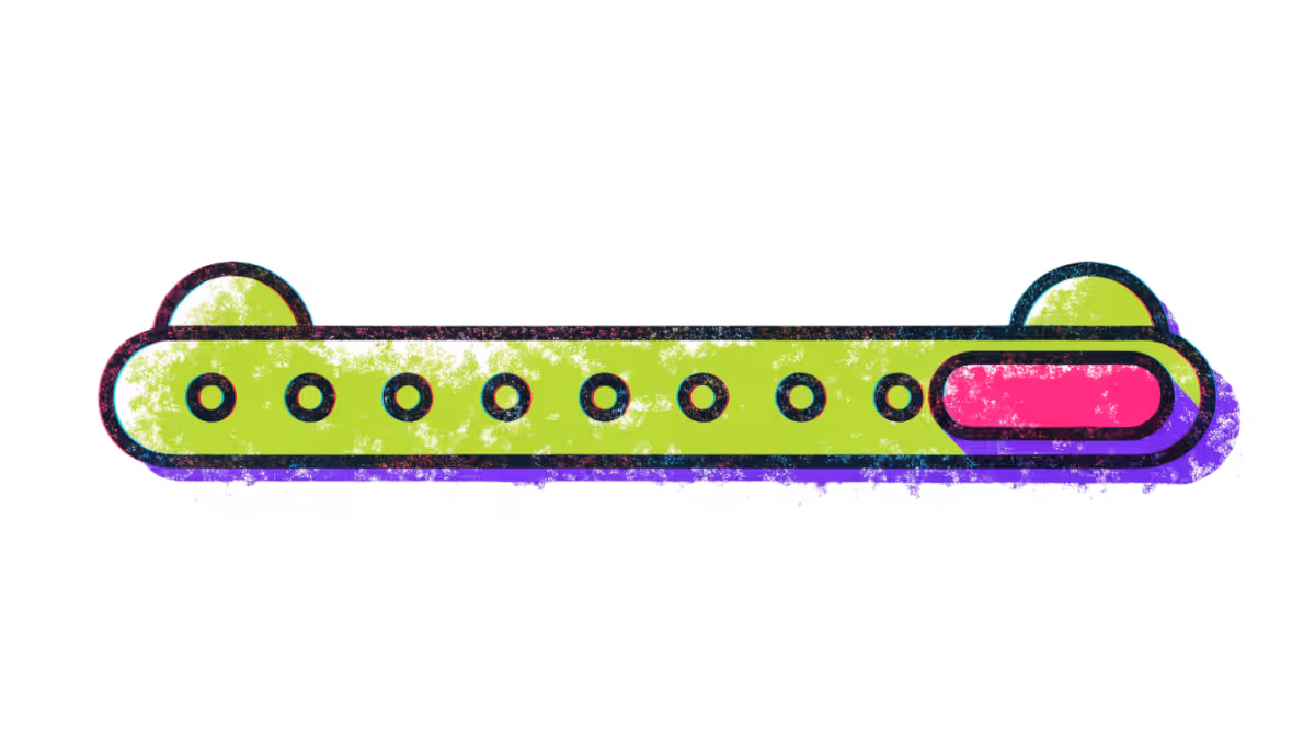 Ilustração de uma escala de 0 a 10 com um marcador na nota mais alta