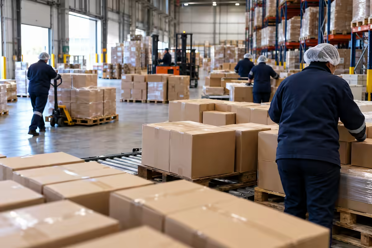 Na distribuição: Produto separado e pronto para chegar ao seu cliente.