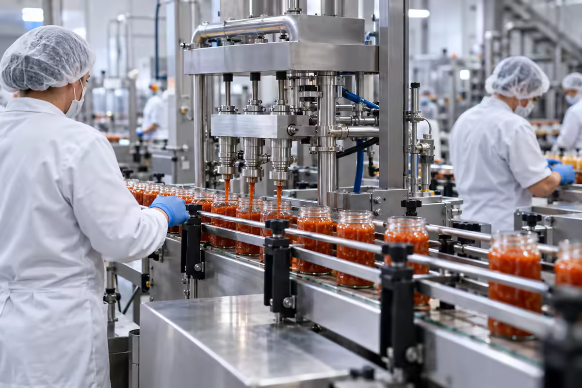 Na produção: Higiene, processo e escala: o que o comprador de rede quer ver.
