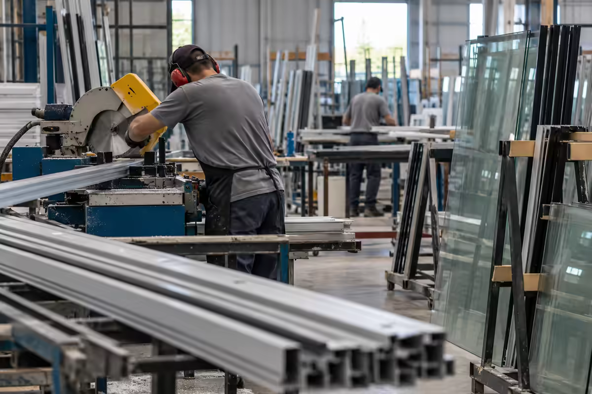 Na fábrica: Corte, montagem e acabamento feitos com cuidado.